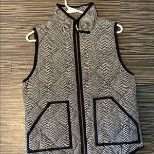 J crew herringbone vest, size small